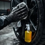 Фото по теме: Чем оттереть битум с литого диска