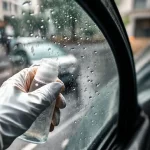 Фото по теме: Использование водоотталкивающего средства для боковых стекол