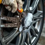 Фото по теме: Чем отмыть налет от тормозных колодок на колесах