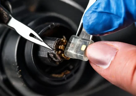 Фото по теме: Способ замены сгоревшего предохранителя в штекере компрессора