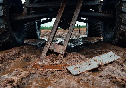 Фото по теме: Использование домкрата на мягком грунте