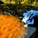 Фото по теме: Чем оттереть следы липы с крыши автомобиля